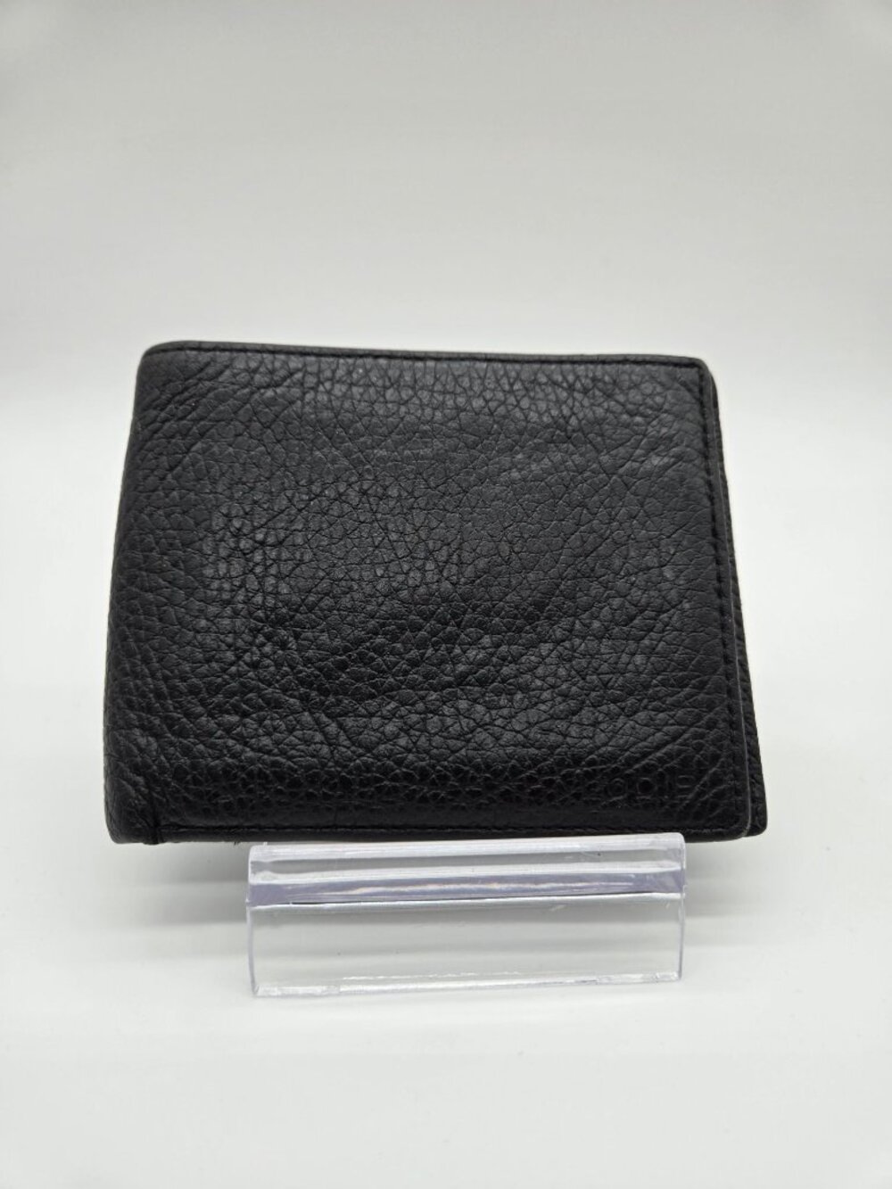 Lodis Black Italian Leather Men's Bifold Wallet Soft Pebbled Leather